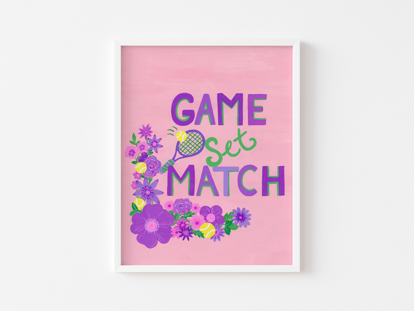 Game Set Match Art Print