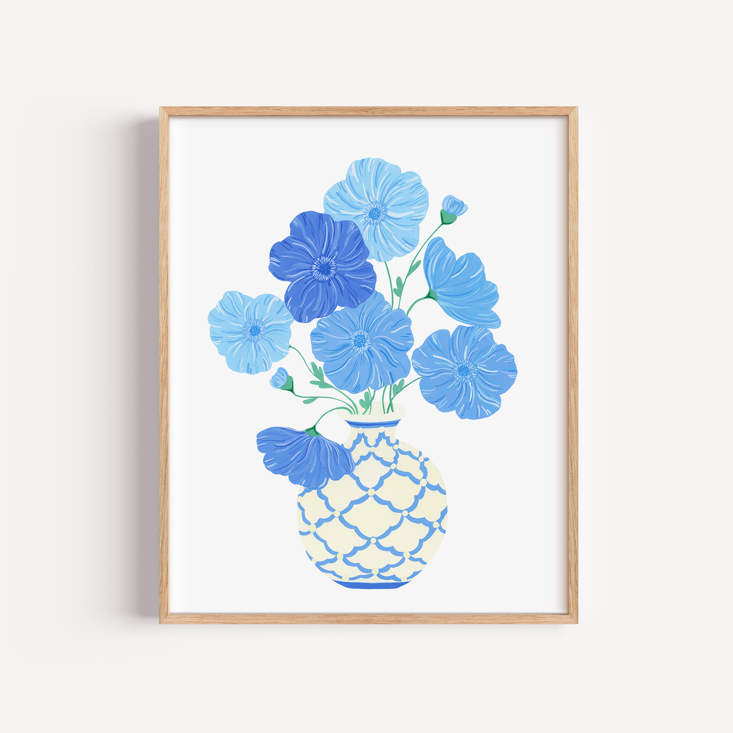 Blue Poppy Art Print
