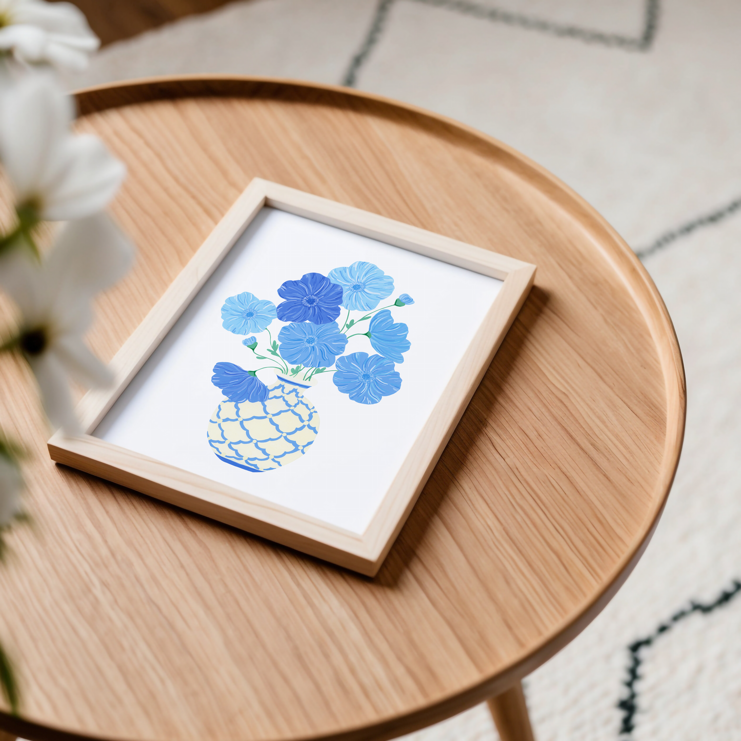 Blue Poppy Art Print