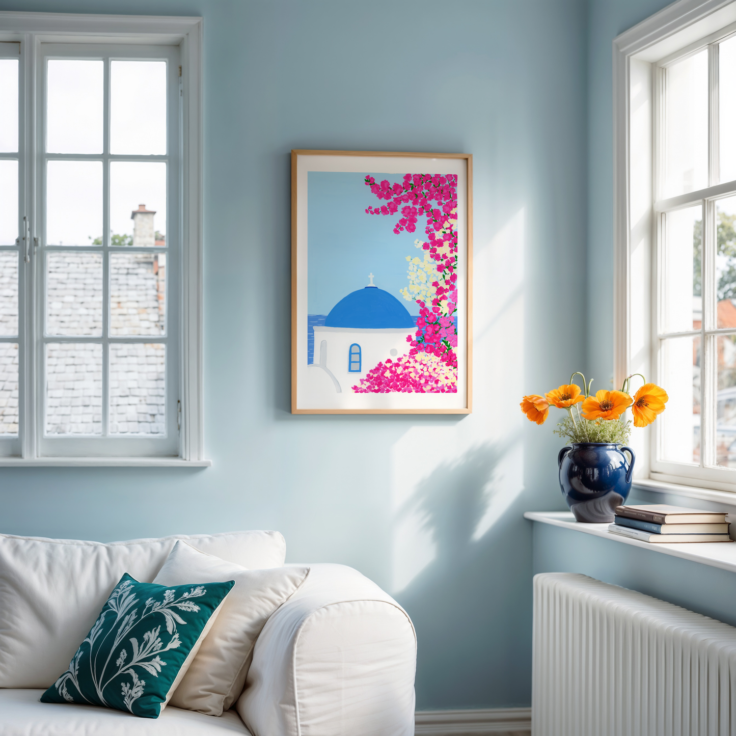 Bougainvillea in Greece Art Print