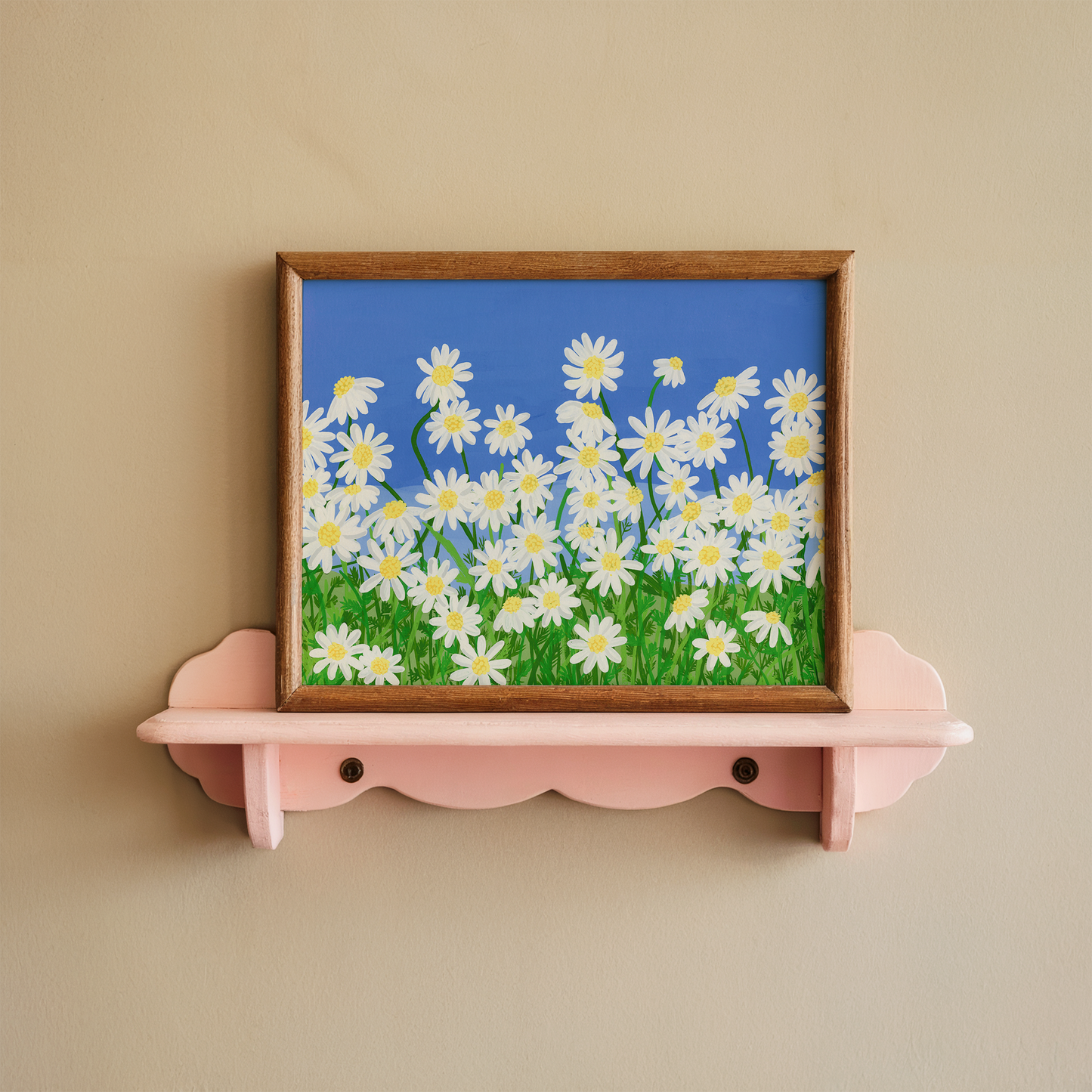 Happy Summer Daisies Art Print