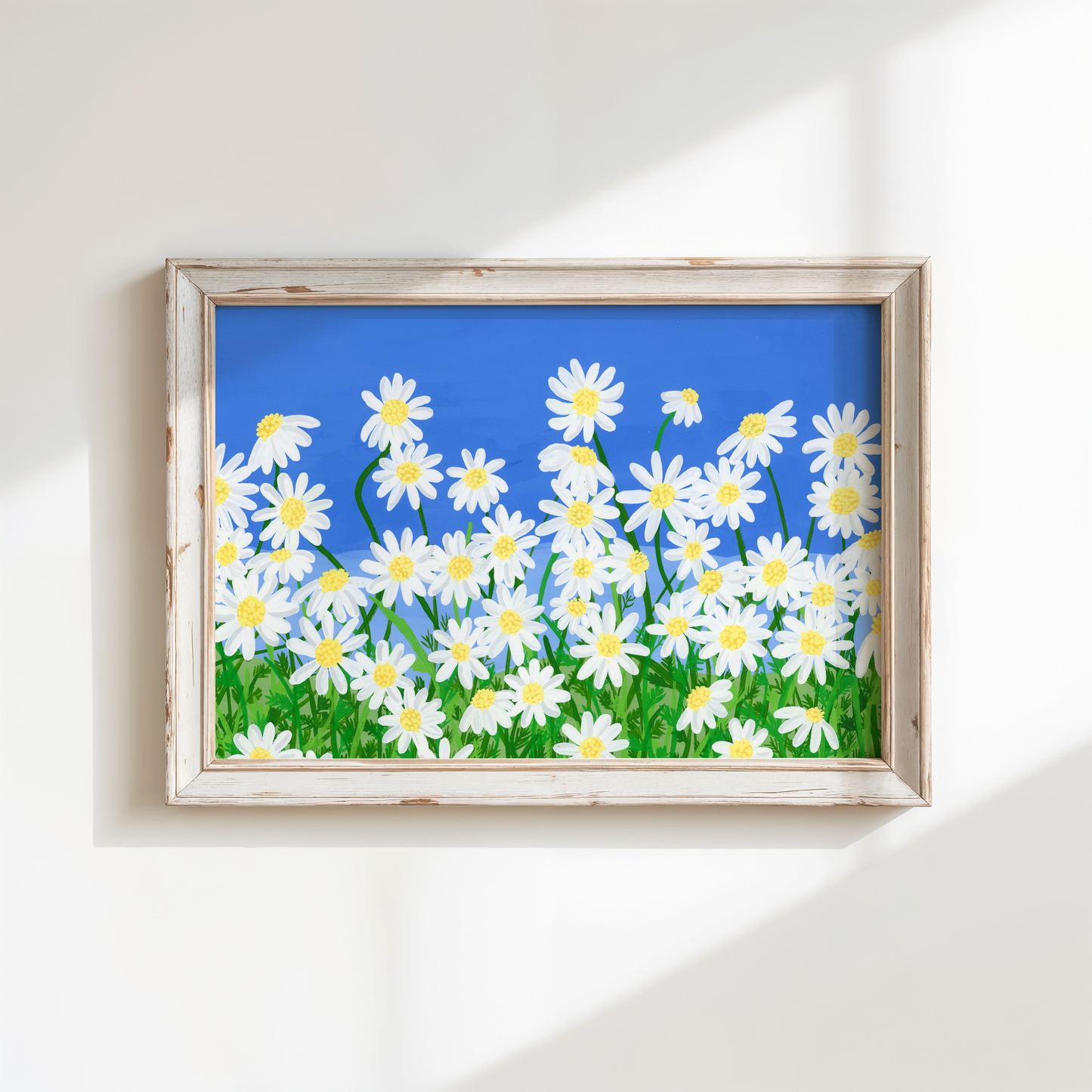 Happy Summer Daisies Art Print
