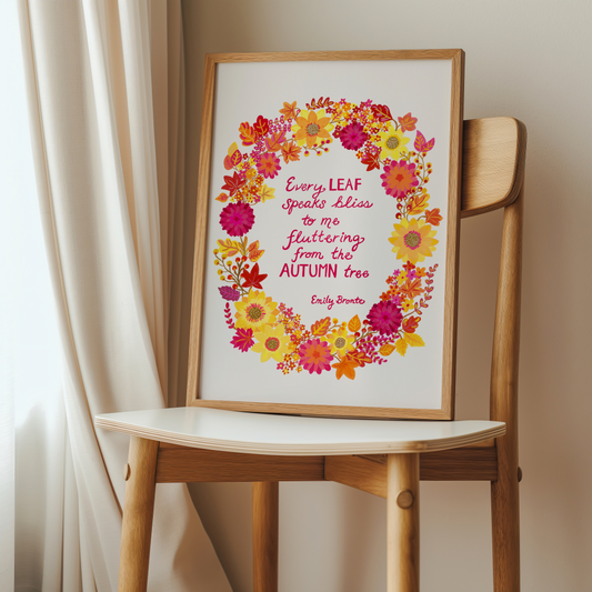 Fall Wreath Art Print