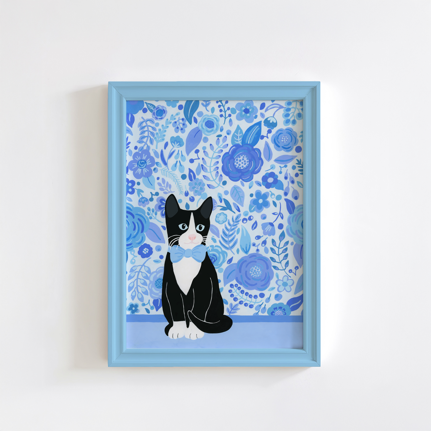 Tuxedo Cat Art Print