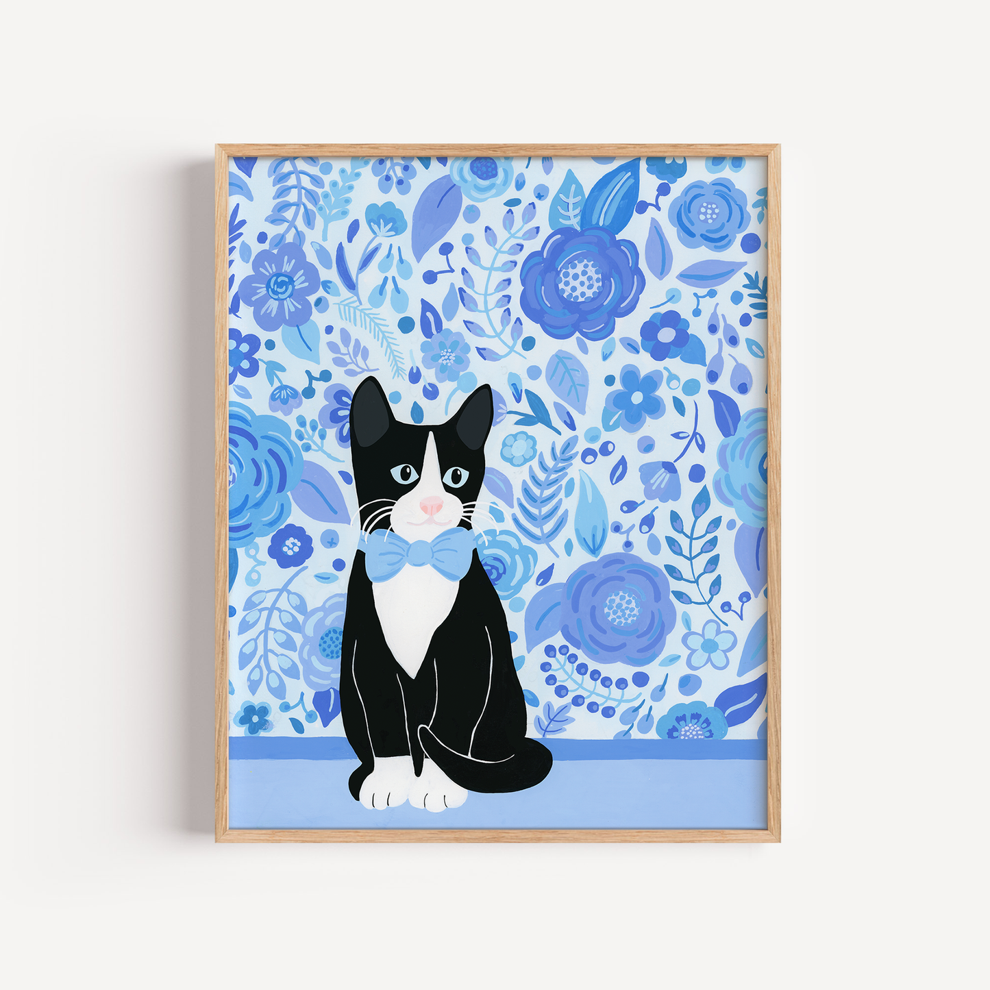Tuxedo Cat Art Print