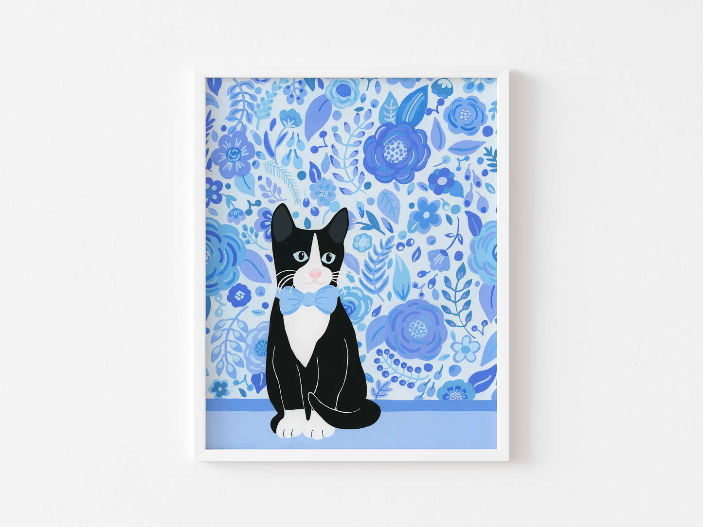 Tuxedo Cat Art Print