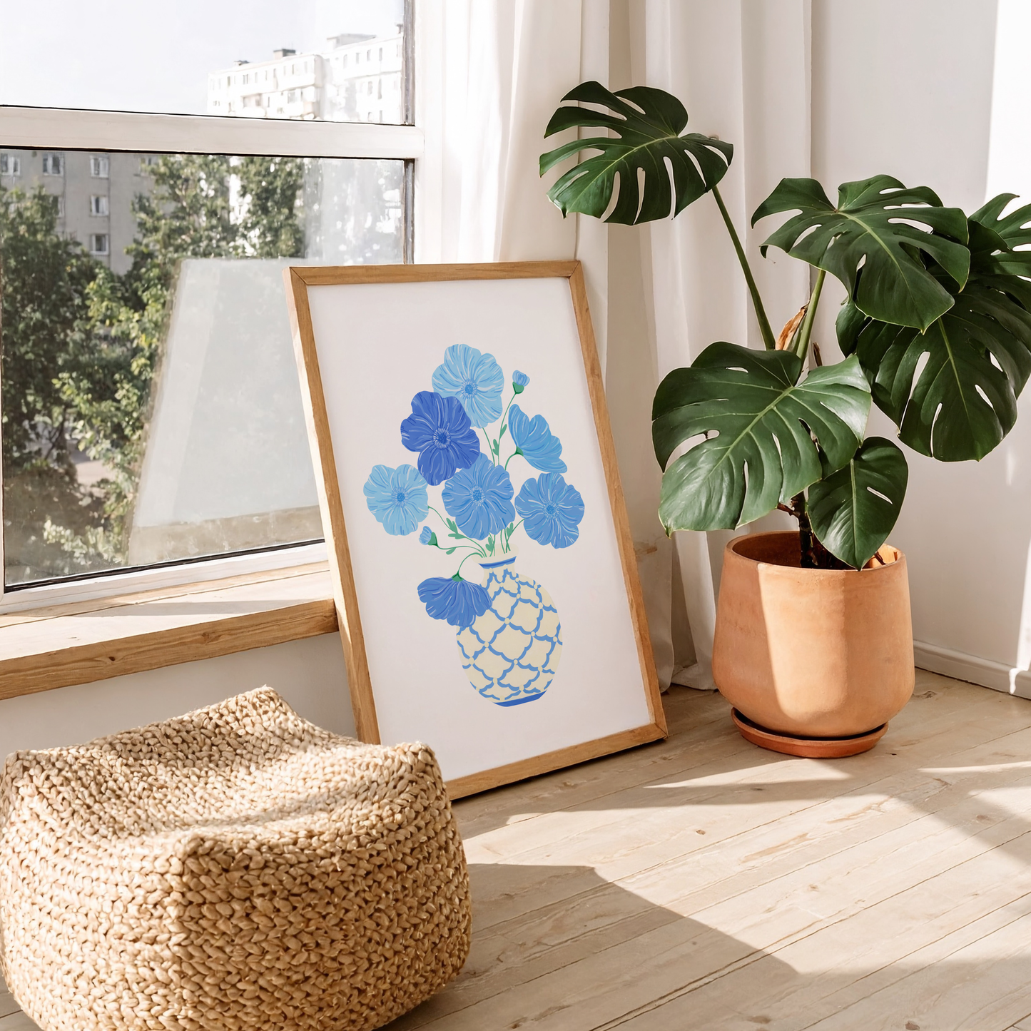 Blue Poppy Art Print