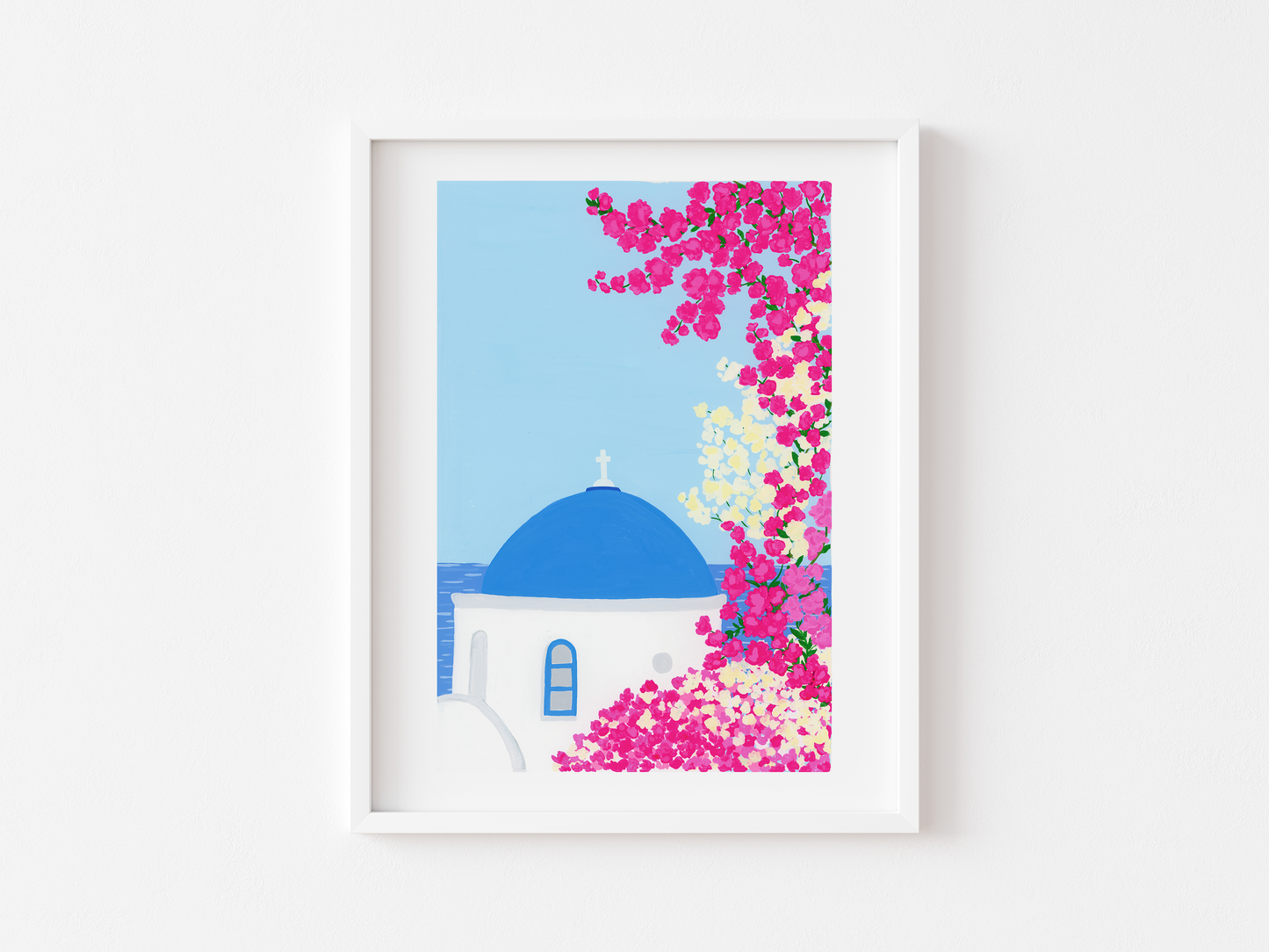 Bougainvillea in Greece Art Print