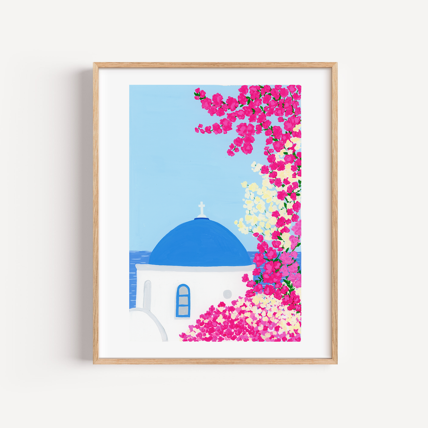 Bougainvillea in Greece Art Print