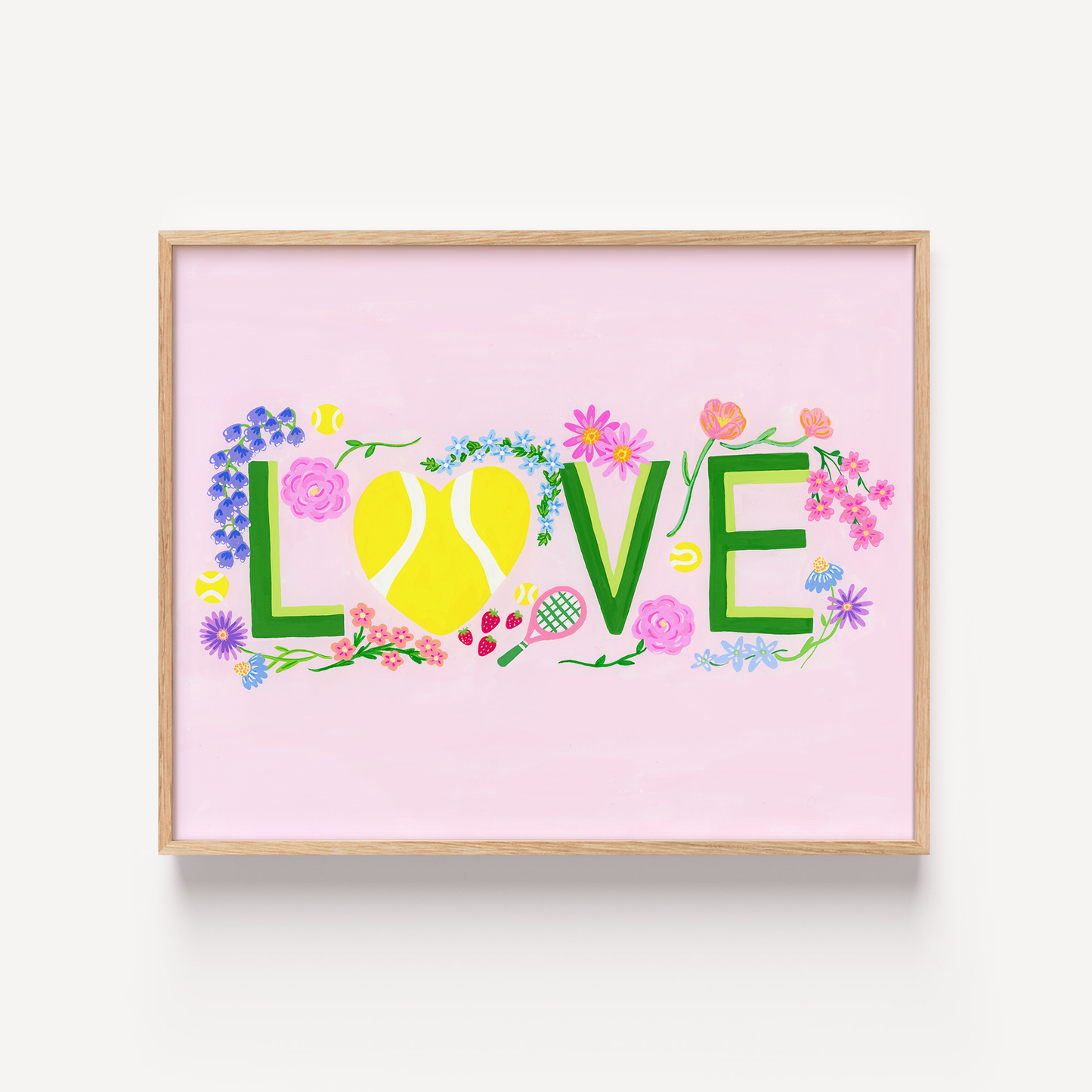 Tennis Love Art Print