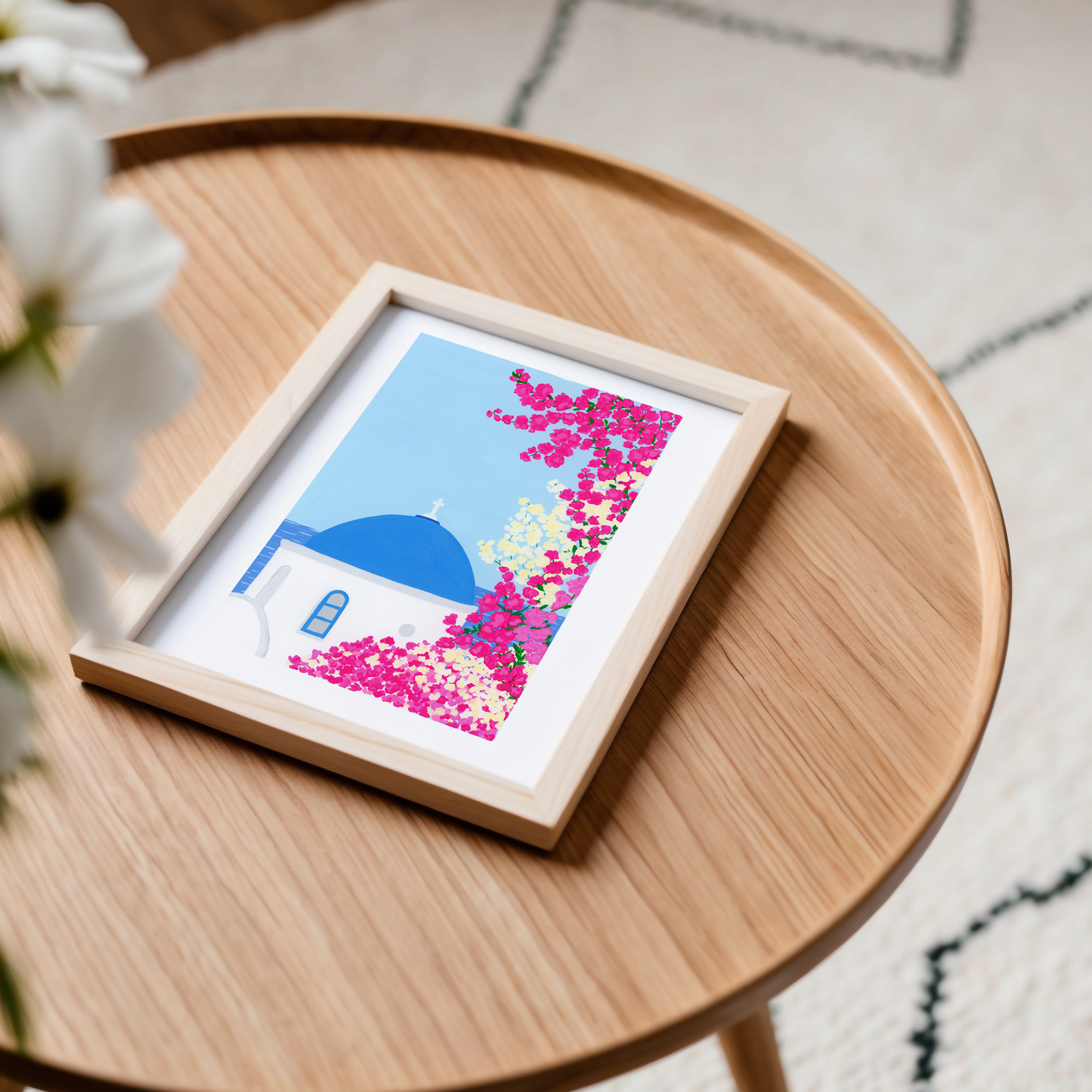 Bougainvillea in Greece Art Print