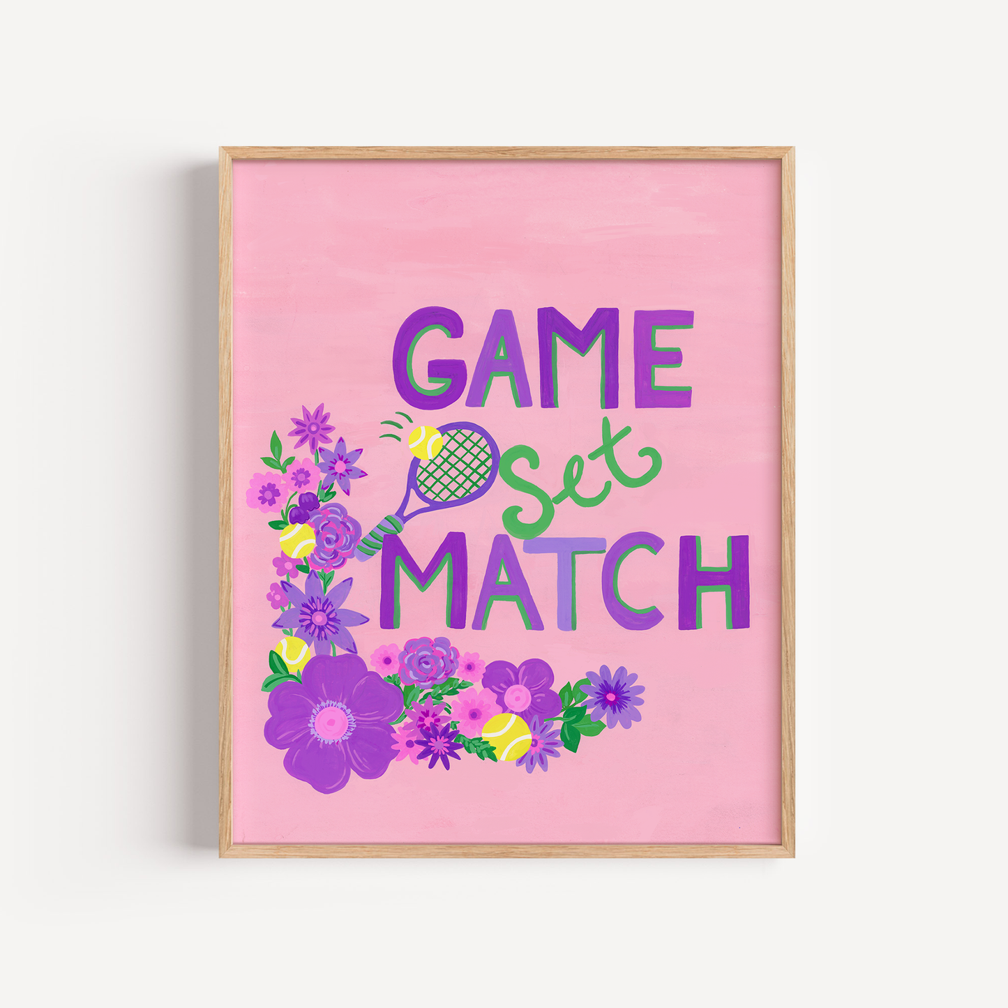 Game Set Match Art Print