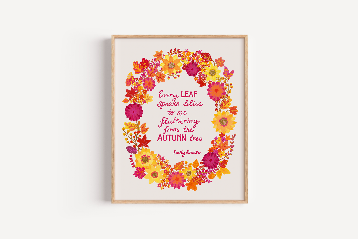 Fall Wreath Art Print