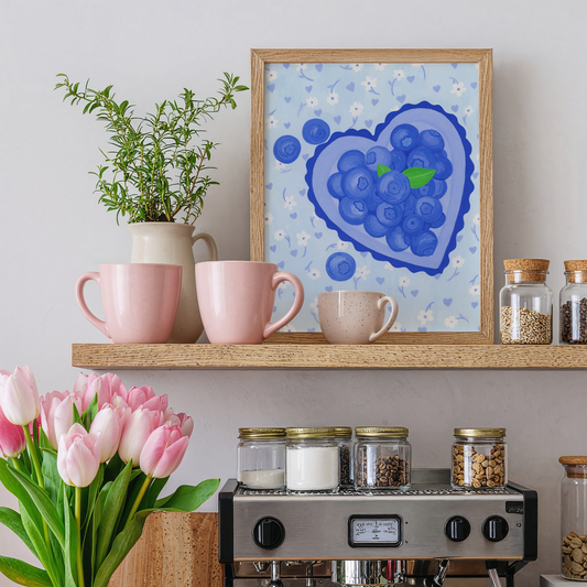 Summer Blueberries Art Print