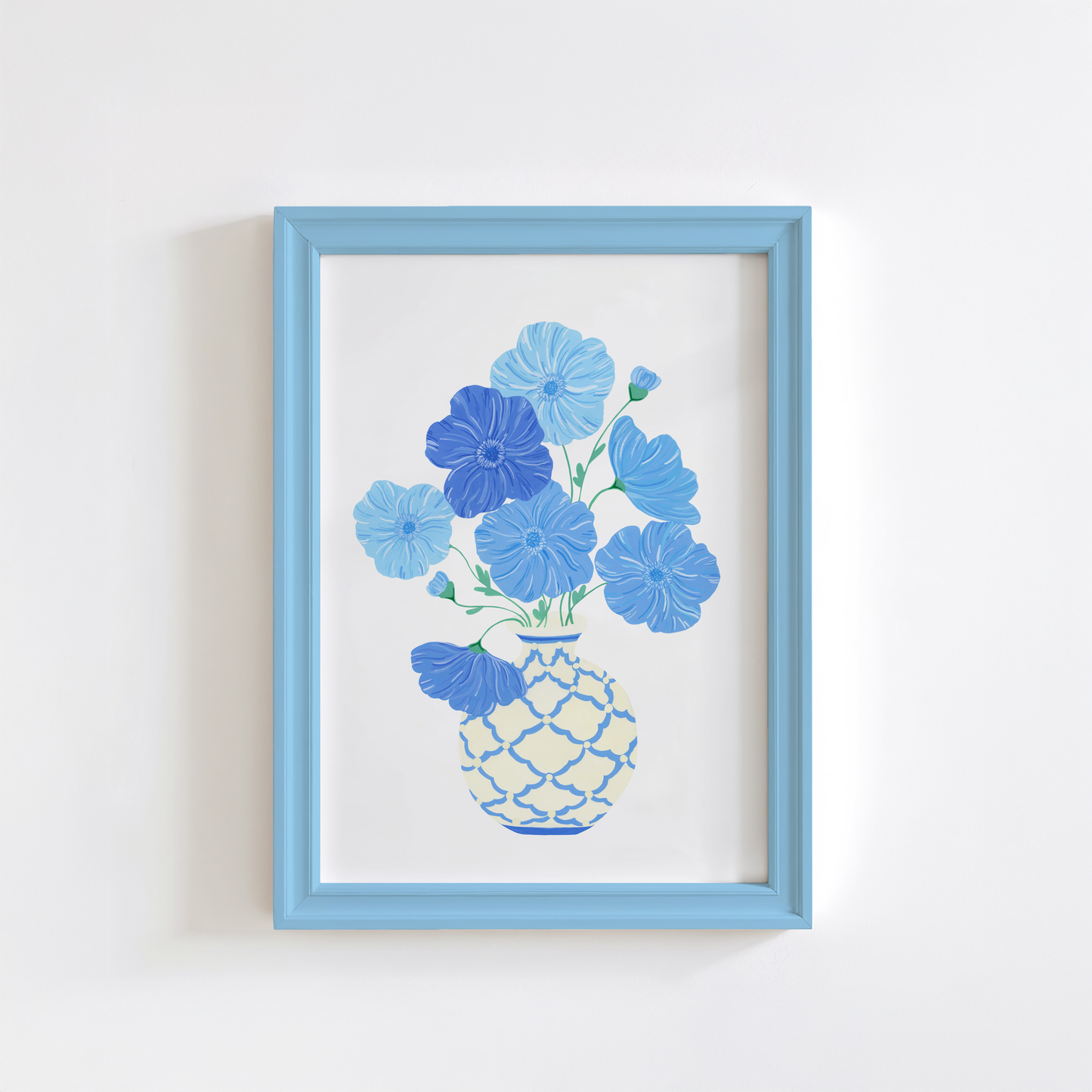 Blue Poppy Art Print