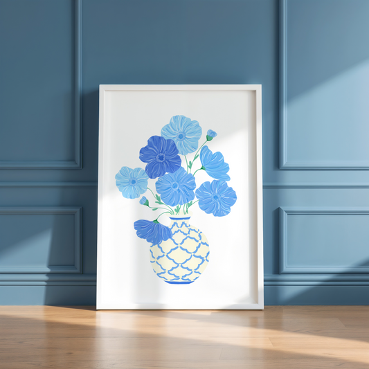 Blue Poppy Art Print