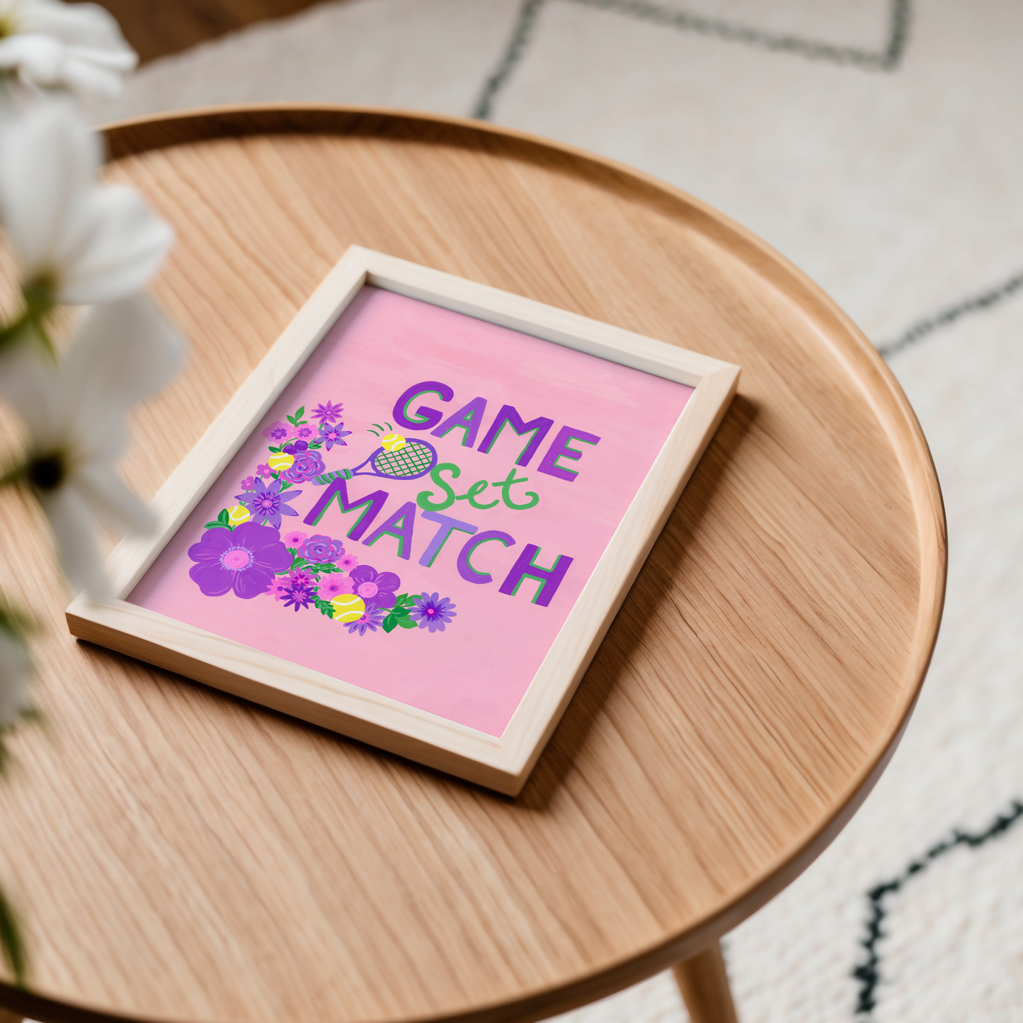Game Set Match Art Print