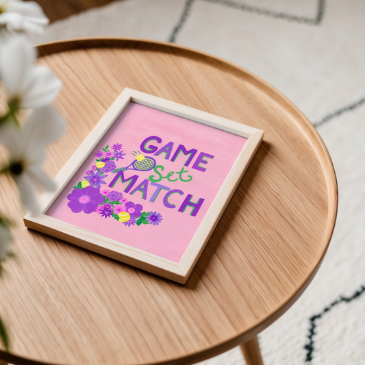 Game Set Match Art Print