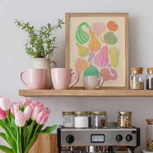 Gorgeous Gourds Art Print