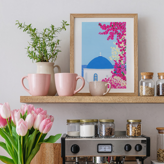 Bougainvillea in Greece Art Print