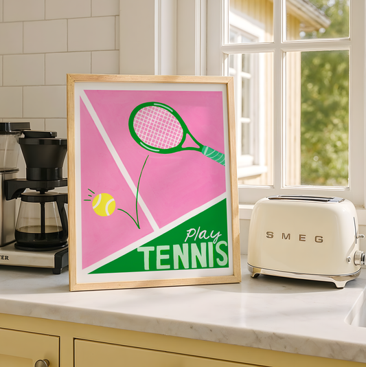 Play Tennis Art Print