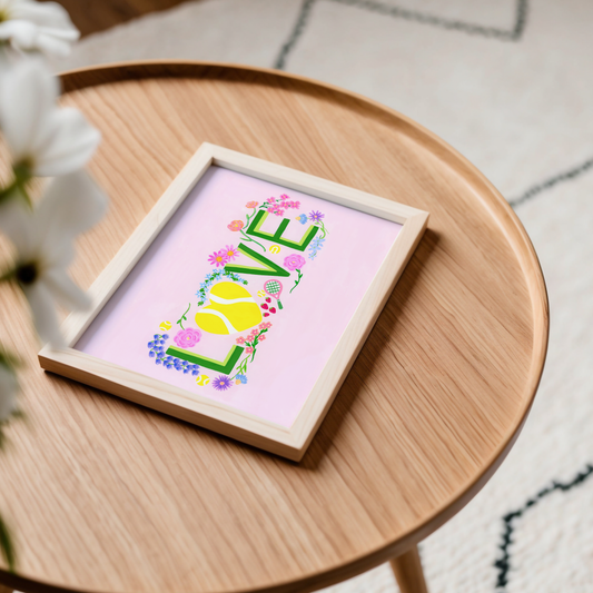 Tennis Love Art Print