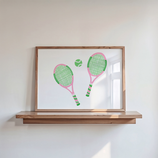 Tennis Racket Art Print