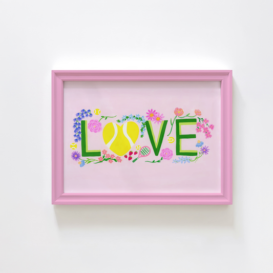 Tennis Love Art Print
