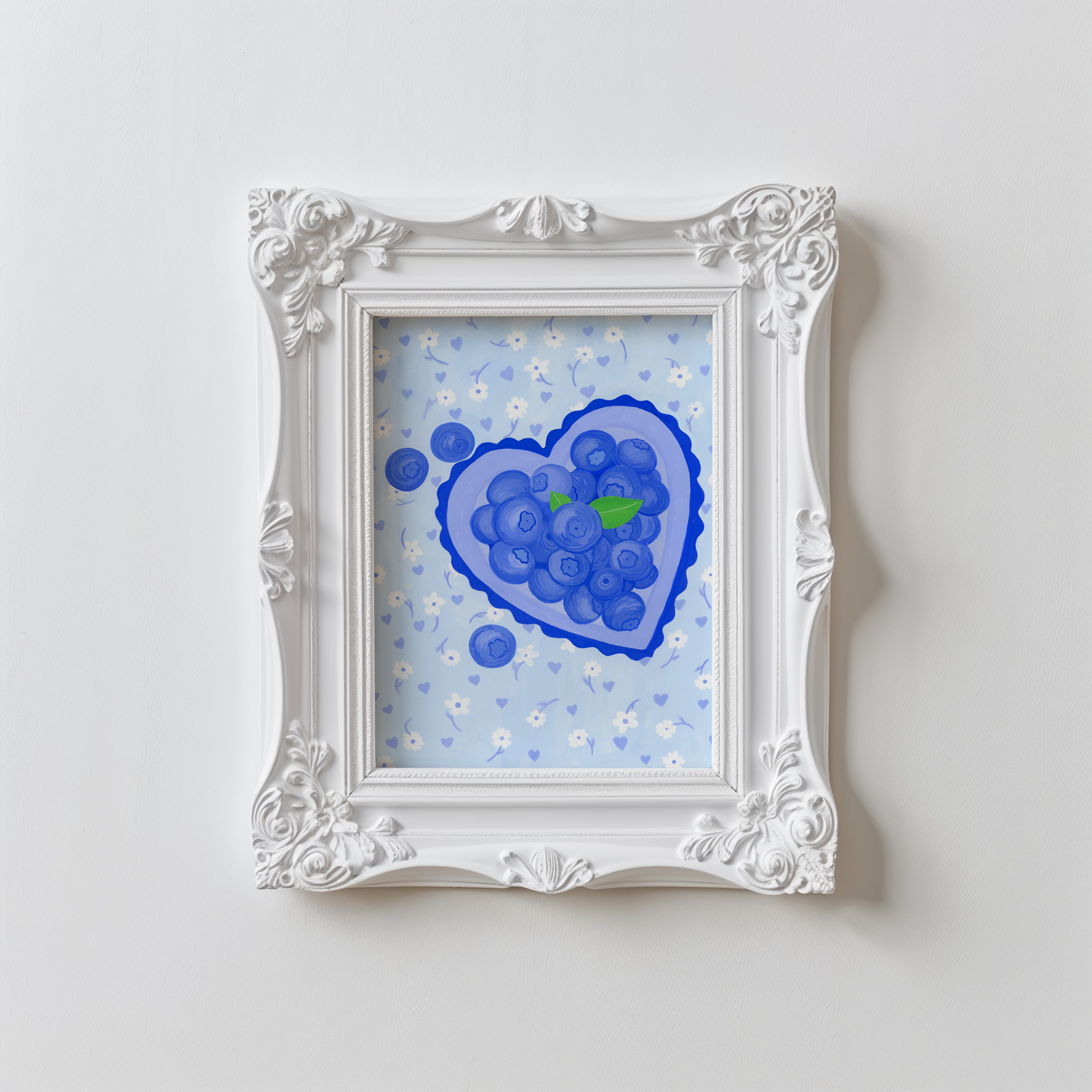 Summer Blueberries Art Print