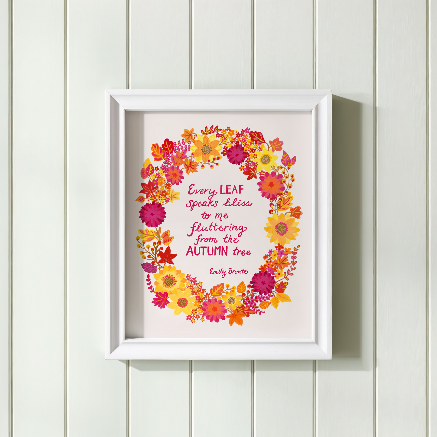 Fall Wreath Art Print