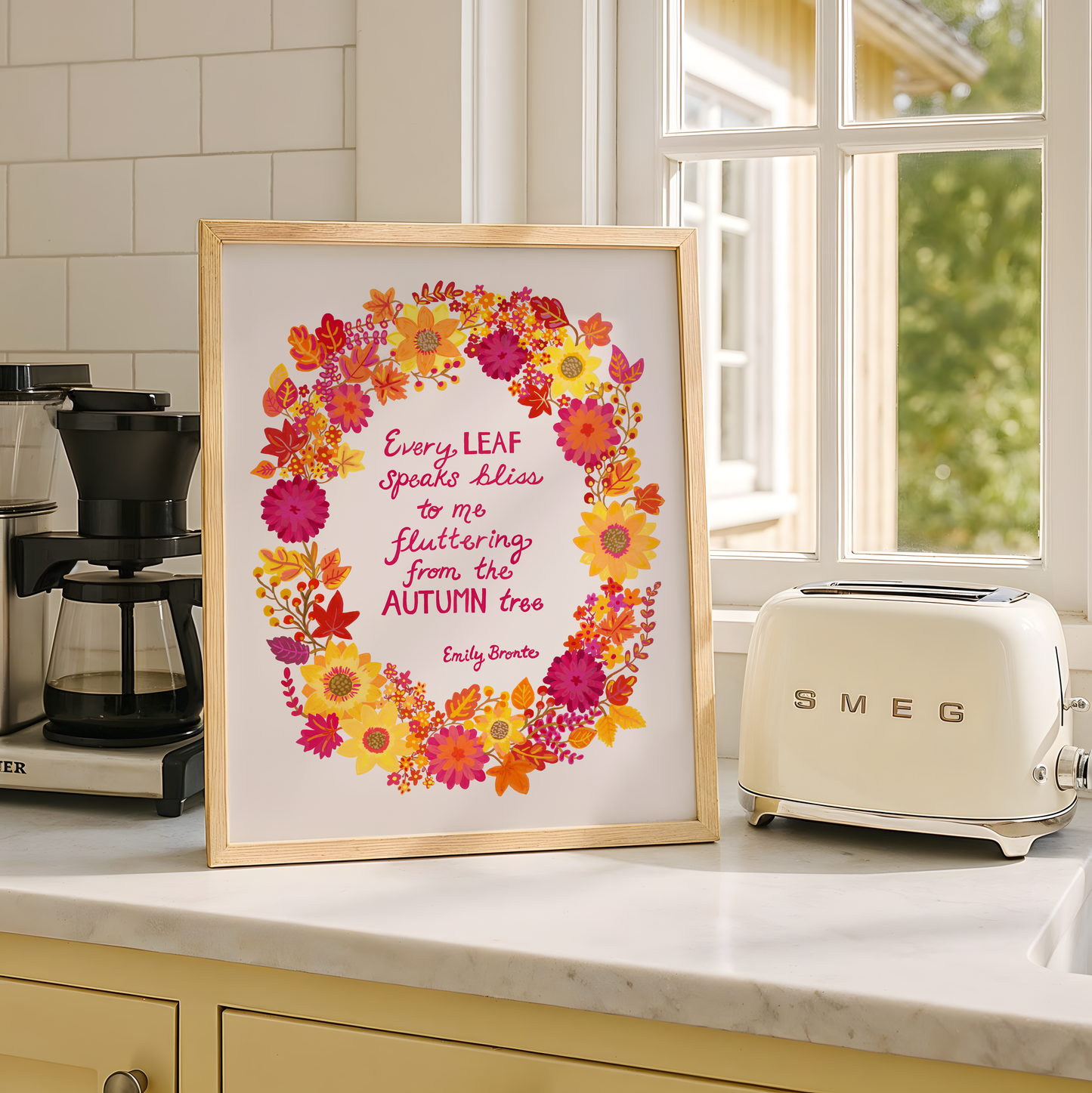 Fall Wreath Art Print