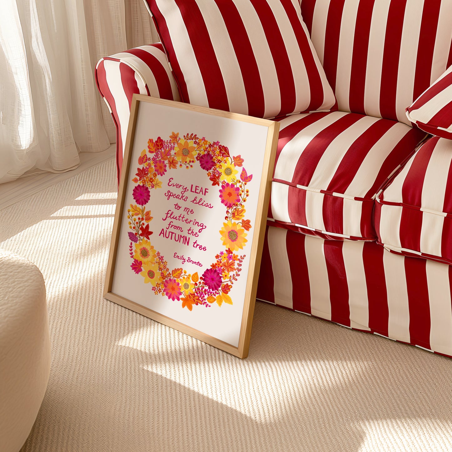 Fall Wreath Art Print